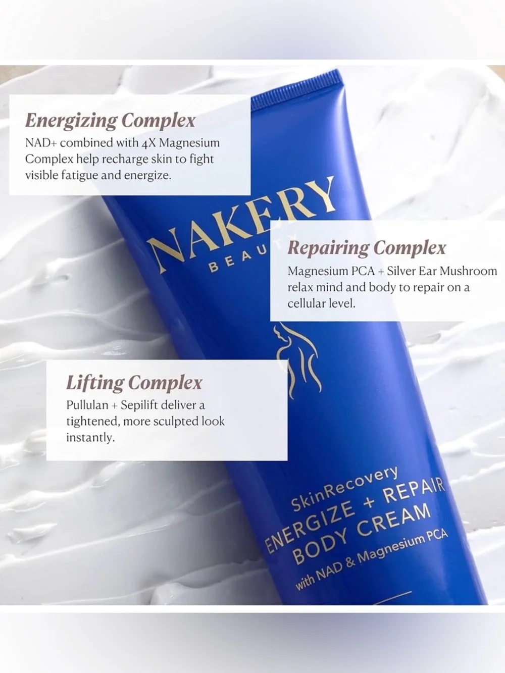 Nakery Beauty Energize + Repair Body Cream